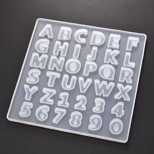 Alphanumeric Silicone Mold for Resin Crafts