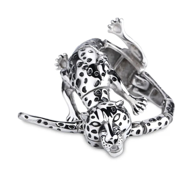 Leopard Titanium Steel Bracelet