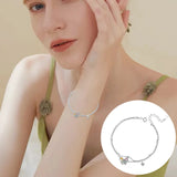 Silver Butterfly Bracelet & Earrings Set