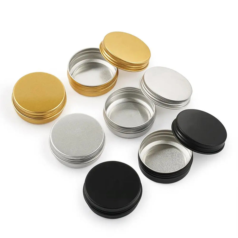 Aluminium Jewelry Box Beads Cosmetic Jar Pot 30pcs