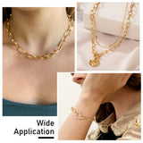 Aluminium Paperclip Chain DIY Bracelet Necklace Bag Strap Accessories