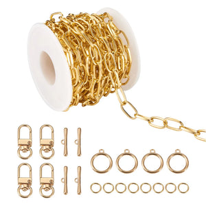 Aluminium Paperclip Chain DIY Bracelet Necklace Bag Strap Accessories
