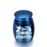 Aluminium Cremation Urn For Ashes With Velvet Bag