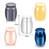 Aluminium Cremation Urn For Ashes With Velvet Bag