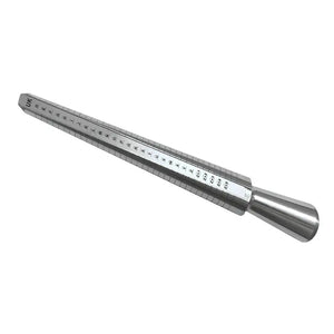 Aluminum Alloy Metal Ring Finger Sizing Sizer Measuring Stick