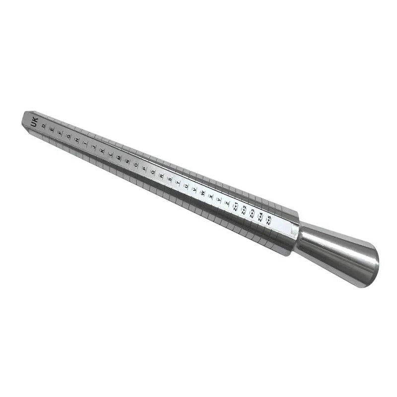 Aluminum Alloy Metal Ring Finger Sizing Sizer Measuring Stick