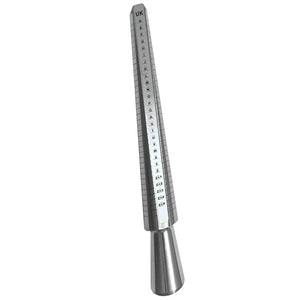 Aluminum Alloy Metal Ring Finger Sizing Sizer Measuring Stick