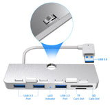 Aluminum USB 3.0 Hub 3 Port SD/TF Card Reader for 21.5 27 PRO Slim Unibody