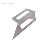 Aluminum Alloy Wooden Square Multifunction Ruler 45 90 Degree Gauge Rule