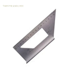 Aluminum Alloy Wooden Square Multifunction Ruler 45 90 Degree Gauge Rule