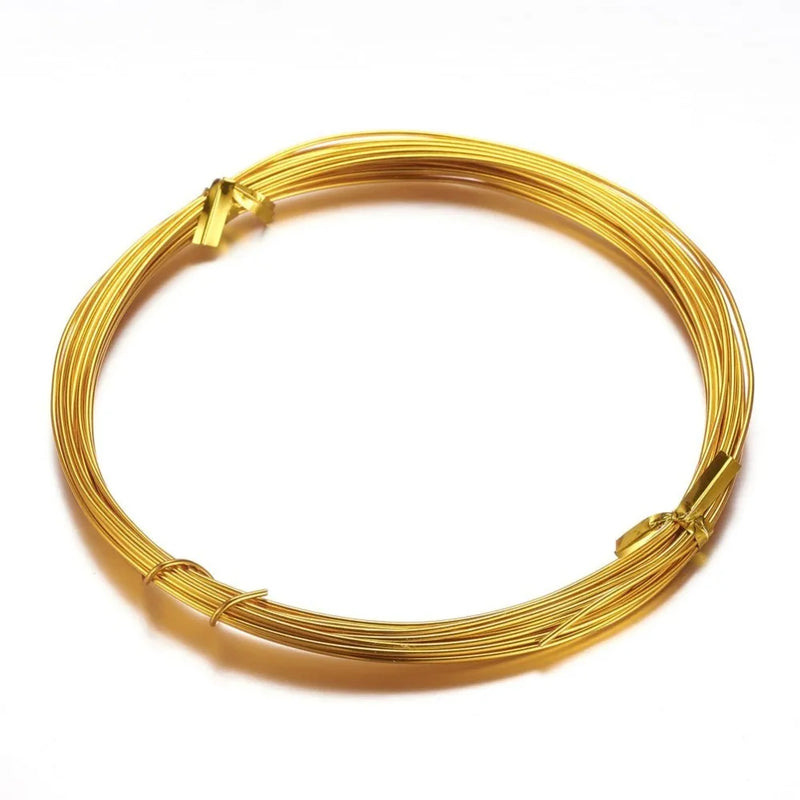 Goldenrod Aluminum Craft Wire 18 Gauge 1mm 10m/roll