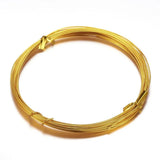 Goldenrod Aluminum Craft Wire 18 Gauge 1mm 10m/roll