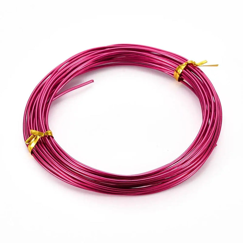 Aluminum Craft Wire, Violet Red, 18 Gauge, 1mm, 10m