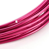 Aluminum Craft Wire, Violet Red, 18 Gauge, 1mm, 10m