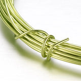 Aluminum Craft Wire Yellow Green 18 Gauge 10m/roll