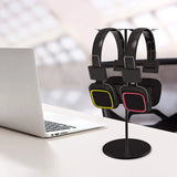 Aluminum Dual Headphone Stand for Desk PC Gaming Headsets Holder