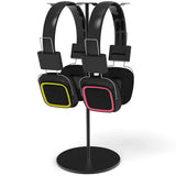 Aluminum Dual Headphone Stand for Desk PC Gaming Headsets Holder