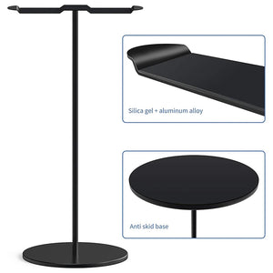 Aluminum Dual Headphone Stand for Desk PC Gaming Headsets Holder