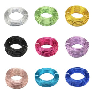 Aluminum Wire Metal Findings DIY Jewelry Making Multicolor 0.6-3mm