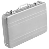 Aluminum Password Box Mini Suitcase Card Case Silver