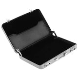 Aluminum Password Box Mini Suitcase Card Case Silver