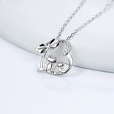 925 Silver Frog Mom & Kids Necklace Mother's Jewelry