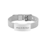 Heart Cremation Jewelry Bracelet for Ashes Personalized Watch Band