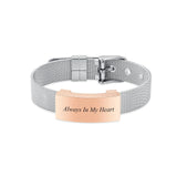 Heart Cremation Jewelry Bracelet for Ashes Personalized Watch Band
