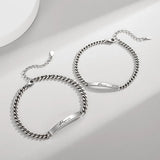 Always Letters Sterling Silver Hip-hop Bracelet