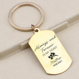 Personalized Name Lifetime In Memory Keychain