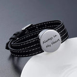 Heart Cremation Bracelet Stainless Steel Urn Bangle