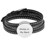Heart Cremation Bracelet Stainless Steel Urn Bangle