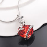 Heart Locket Cremation Jewelry Pendant Memorial Urn Necklace