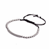 Summer Charm Mens Bracelet Top Copper Beads CZ Micro Pave Bracelet For Men