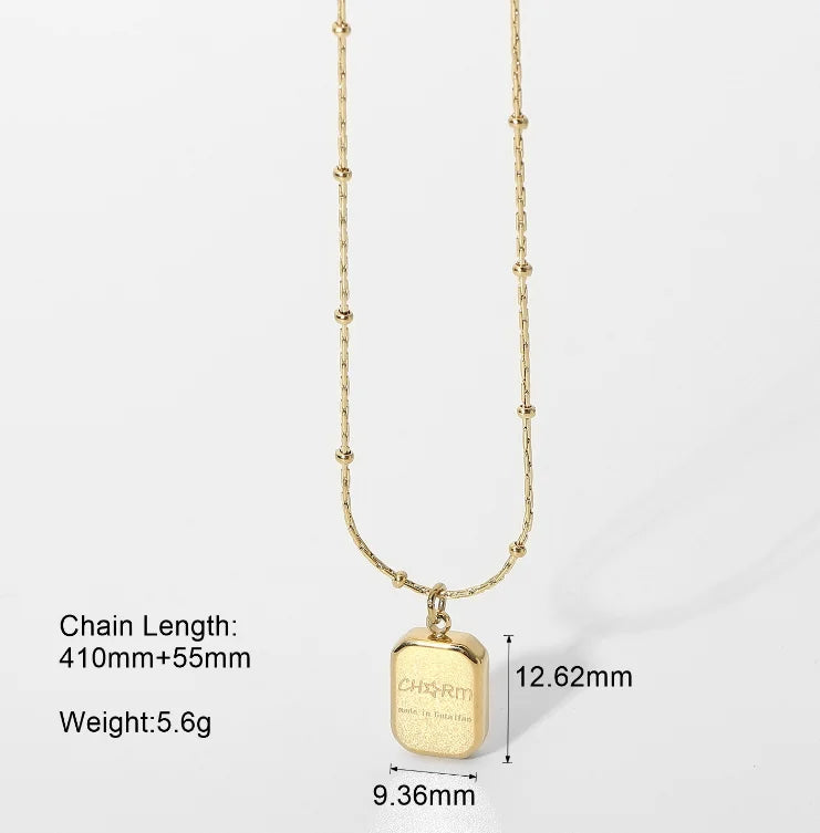 14K Irregular Charm Clavicle Chain Pendant Necklace For Women