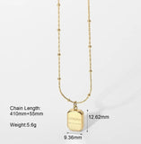 14K Irregular Charm Clavicle Chain Pendant Necklace For Women