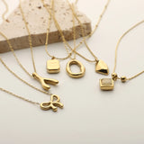 14K Irregular Charm Clavicle Chain Pendant Necklace For Women