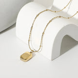 14K Irregular Charm Clavicle Chain Pendant Necklace For Women