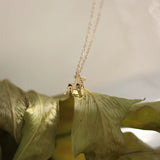 14K Lion Clavicle Chain Necklace Choker Pendant