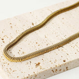 14K Centipede Chain Necklace Minimalist Punk Jewelry for Female