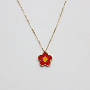 14K Daisy Flower Clavicle Necklace Punk Choker Collar