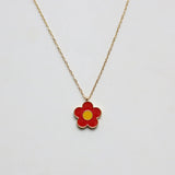 14K Daisy Flower Clavicle Necklace Punk Choker Collar