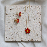 14K Daisy Flower Clavicle Necklace Punk Choker Collar