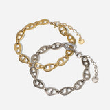 14K Minimalist Punk Style Hip Hop Chain Bracelet