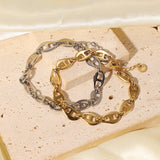 14K Minimalist Punk Style Hip Hop Chain Bracelet