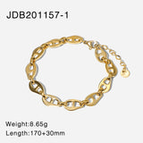 14K Minimalist Punk Style Hip Hop Chain Bracelet