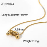 14K Snake Bone Chain Pendant Necklace Minimalist Design Gift