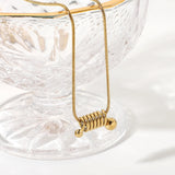 14K Snake Bone Chain Pendant Necklace Minimalist Design Gift