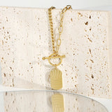 14K Evil Eye Necklace Pendant Punk Cuban Chain Stitching Lucky Eye Necklace