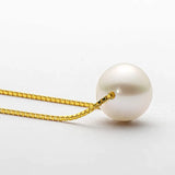 White/Pink/Purple Pearl Necklace 8mm Box Chain